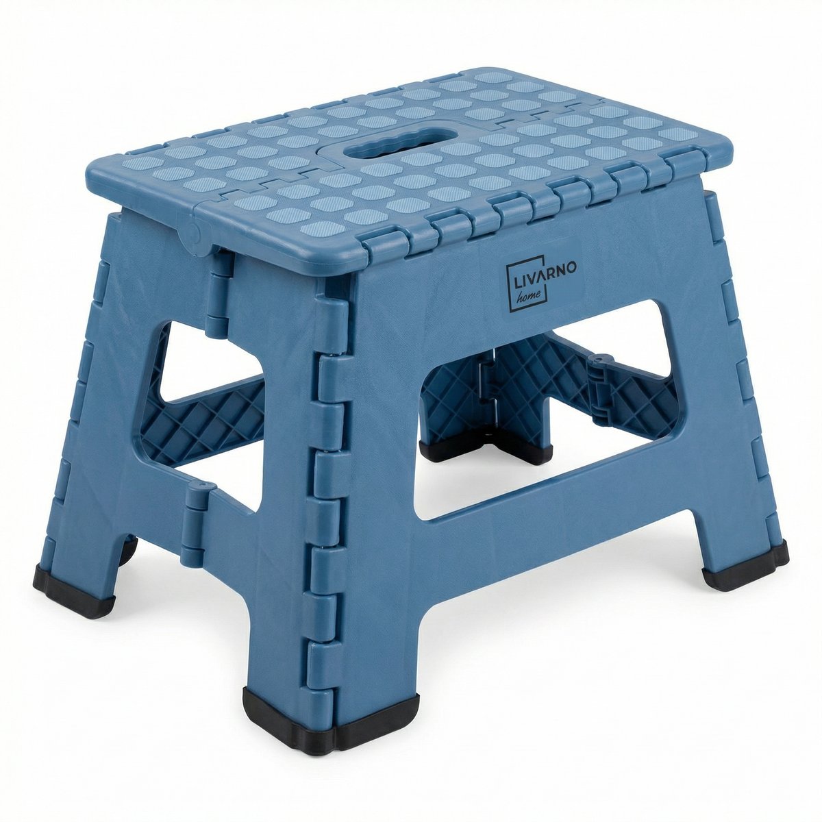 Taburete Plegable Antideslizante Azul - Livarno Home