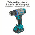 Taladro Percutor a Batería 12V Compact con USB-C y Batería 2.0Ah | Ferrex
