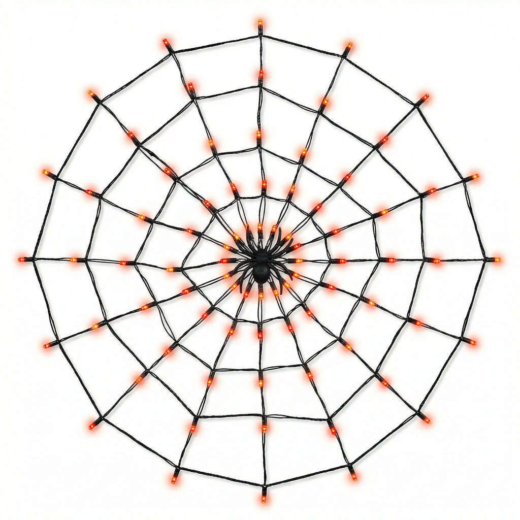 Telaraña LED Decorativa 120cm 80 LEDs Interior/Exterior Halloween | Livarno Home