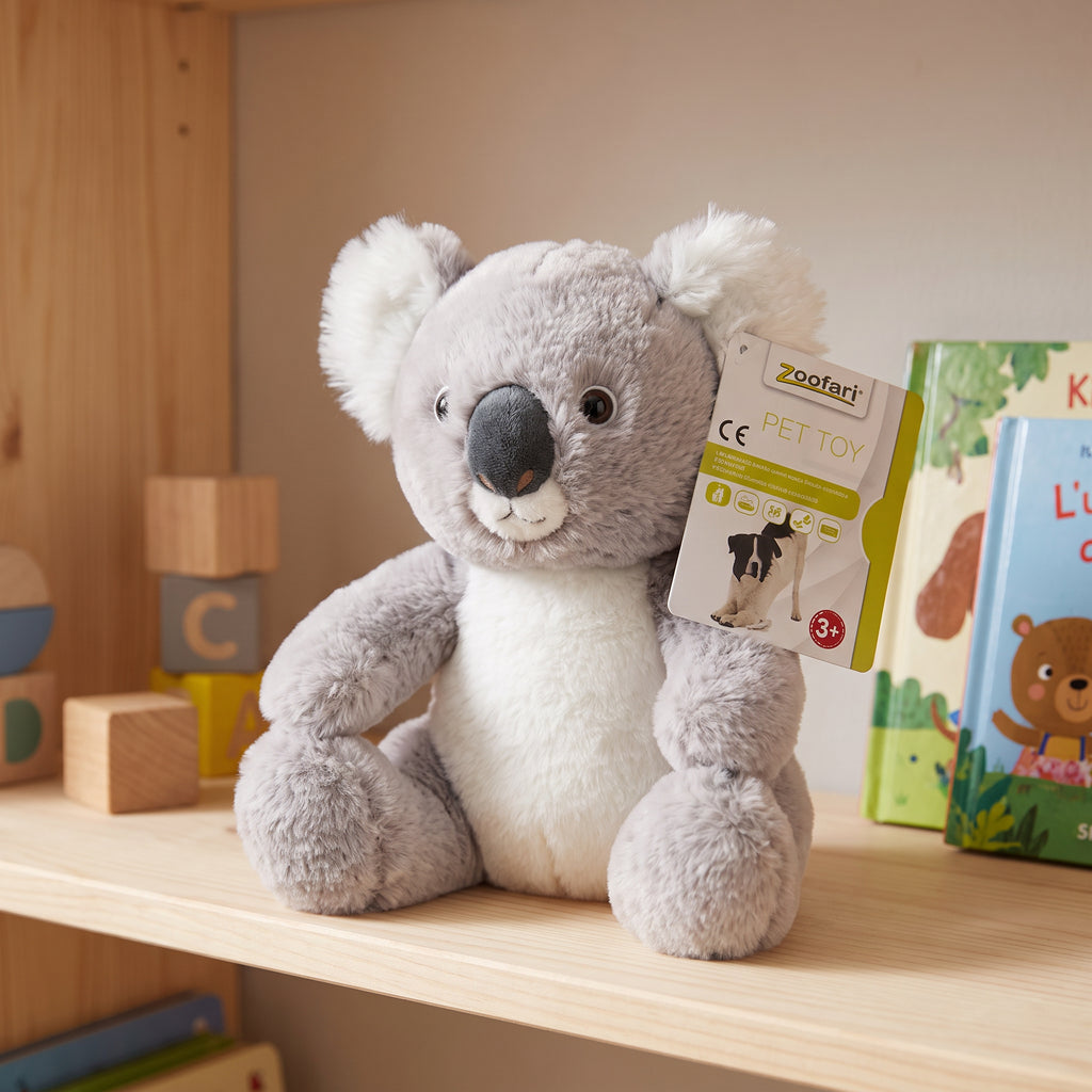 Peluche de Koala Gris de Felpa con Vientre Claro