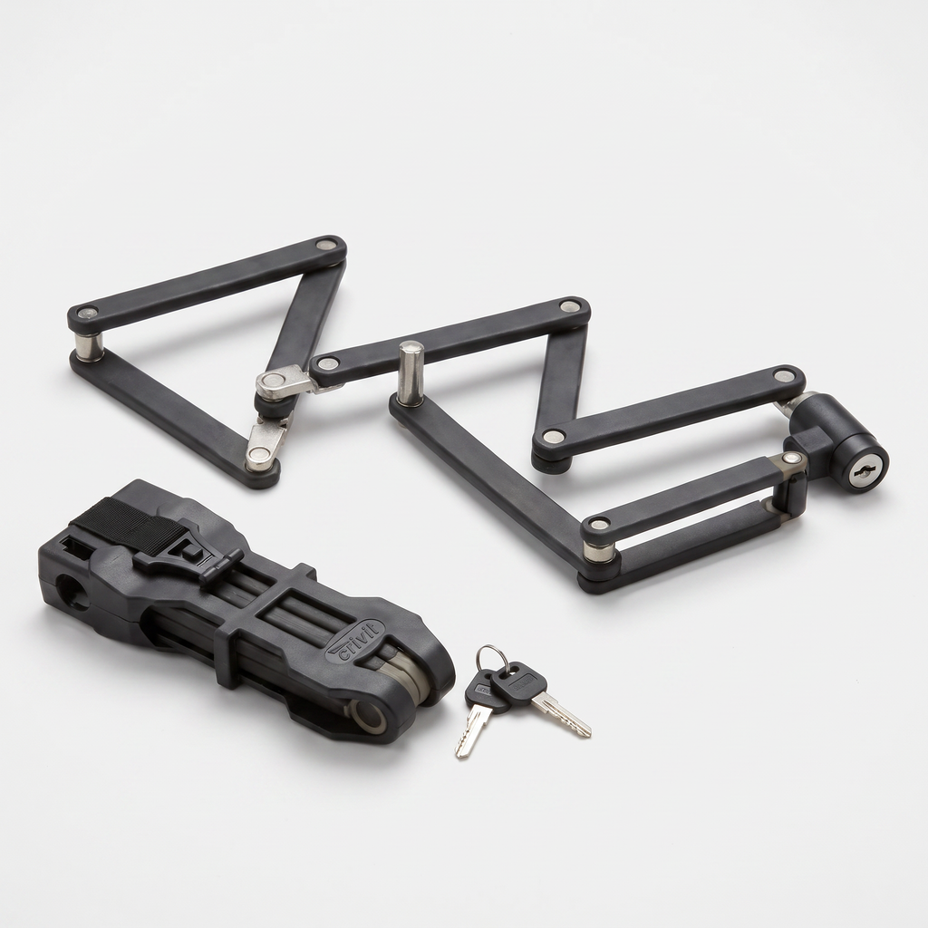 CRIVIT Candado Plegable para Bicicleta 83 cm