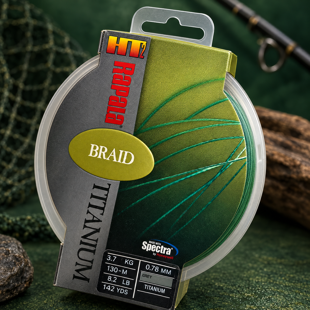 Rapala Titanium Braid 0,078 mm · 130 m