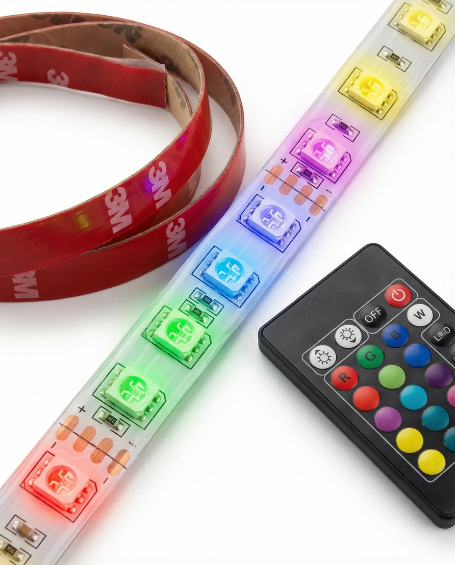 Tira LED RGB 5 Metros con Mando a Distancia - Livarno Home