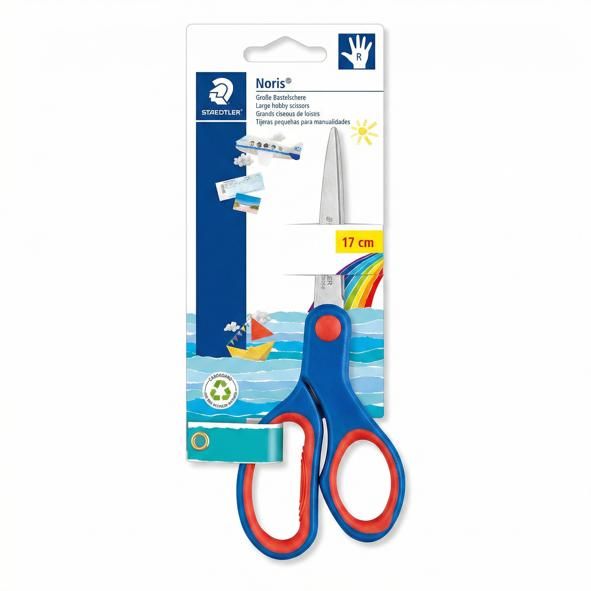 Tijeras Manualidades Staedtler Noris 17cm Diestros