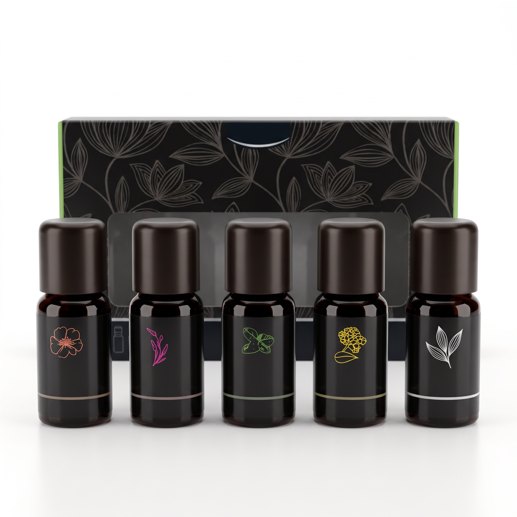 Deluxe Set Aromaterapia 5 Recambios de 10 ml