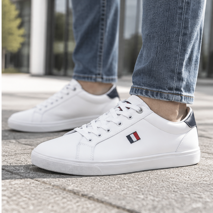 Zapatillas Tommy Hilfiger blancas talla 40 en uso