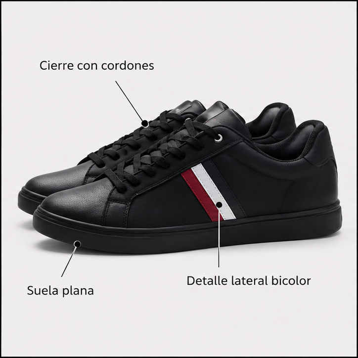 Características de las zapatillas Tommy Hilfiger negras talla 42