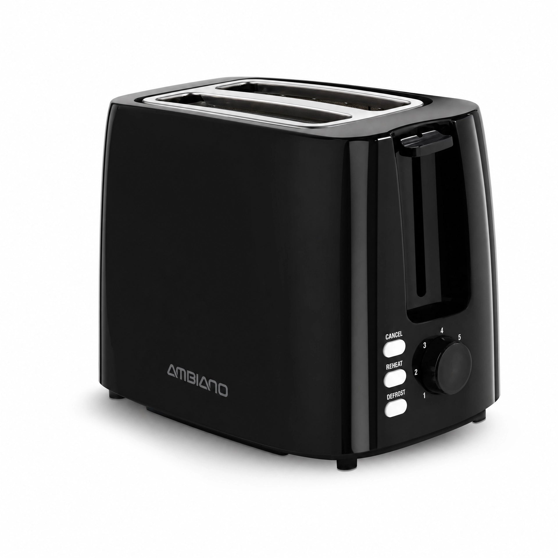 Tostadora 2 Ranuras Ambiano | Negra Compacta