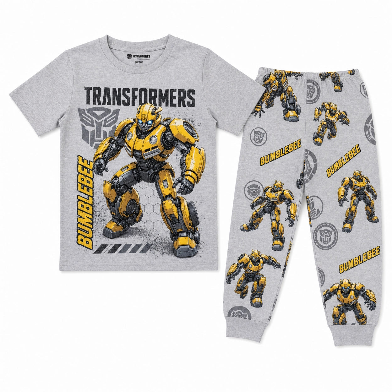 Pijama Transformers Bumblebee — Talla 98/104