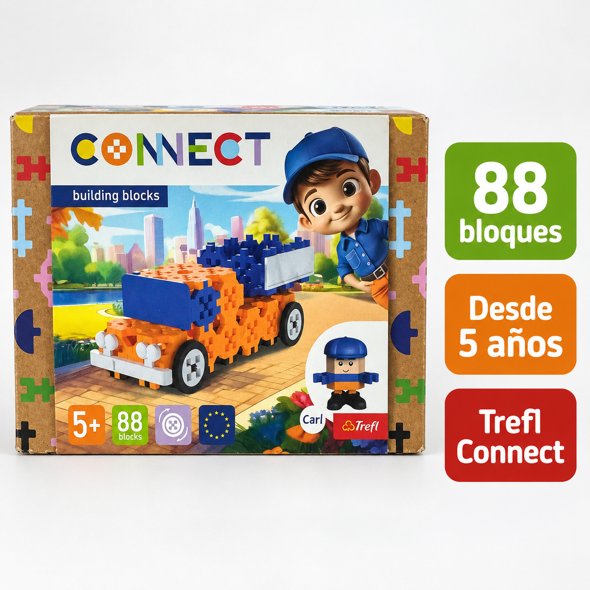 Características Trefl Connect: 88 bloques, desde 5 años