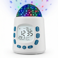 Reloj Despertador Proyector con Cielo Estrellado y Luz Nocturna LCD | Tronic