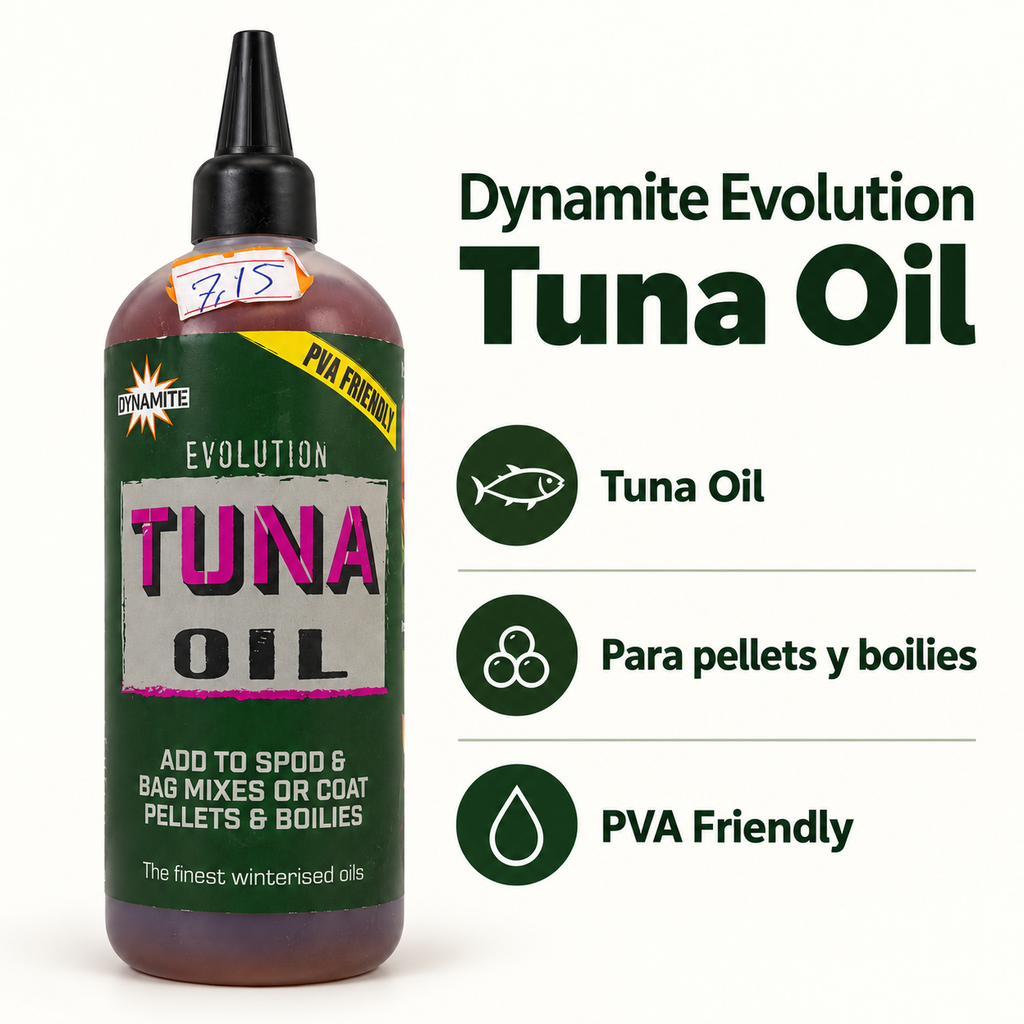 Características visibles de Dynamite Evolution Tuna Oil