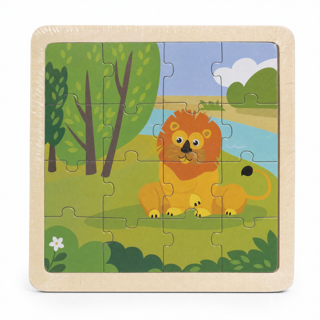Puzzle de Madera Infantil Playtive - Diseño León