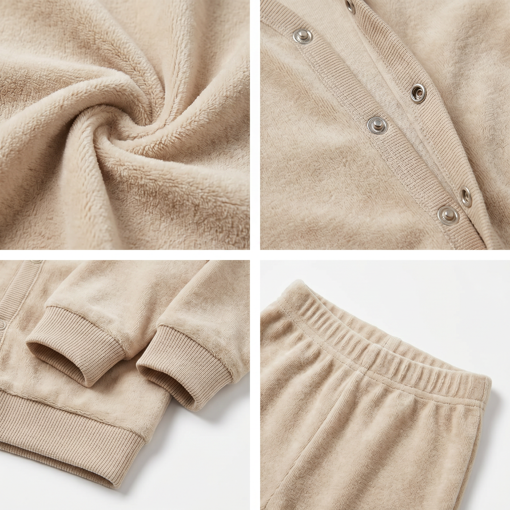 Set Velour Bebé Lily & Dan Chaqueta + Pantalón