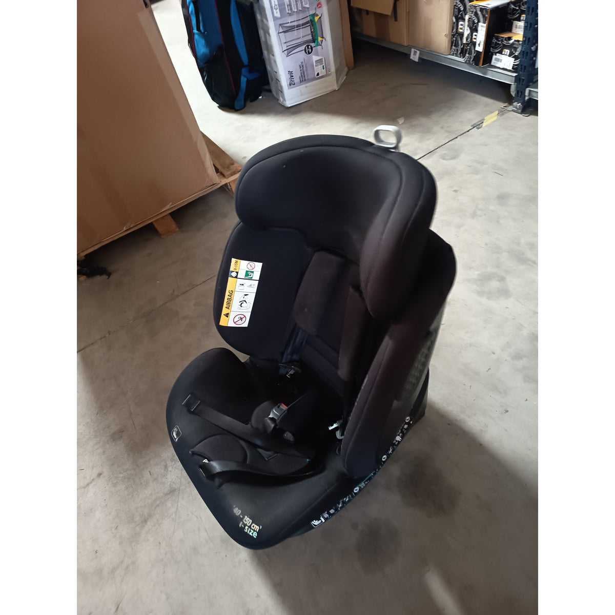 Silla de Coche Infantil Negra y Gris Usada