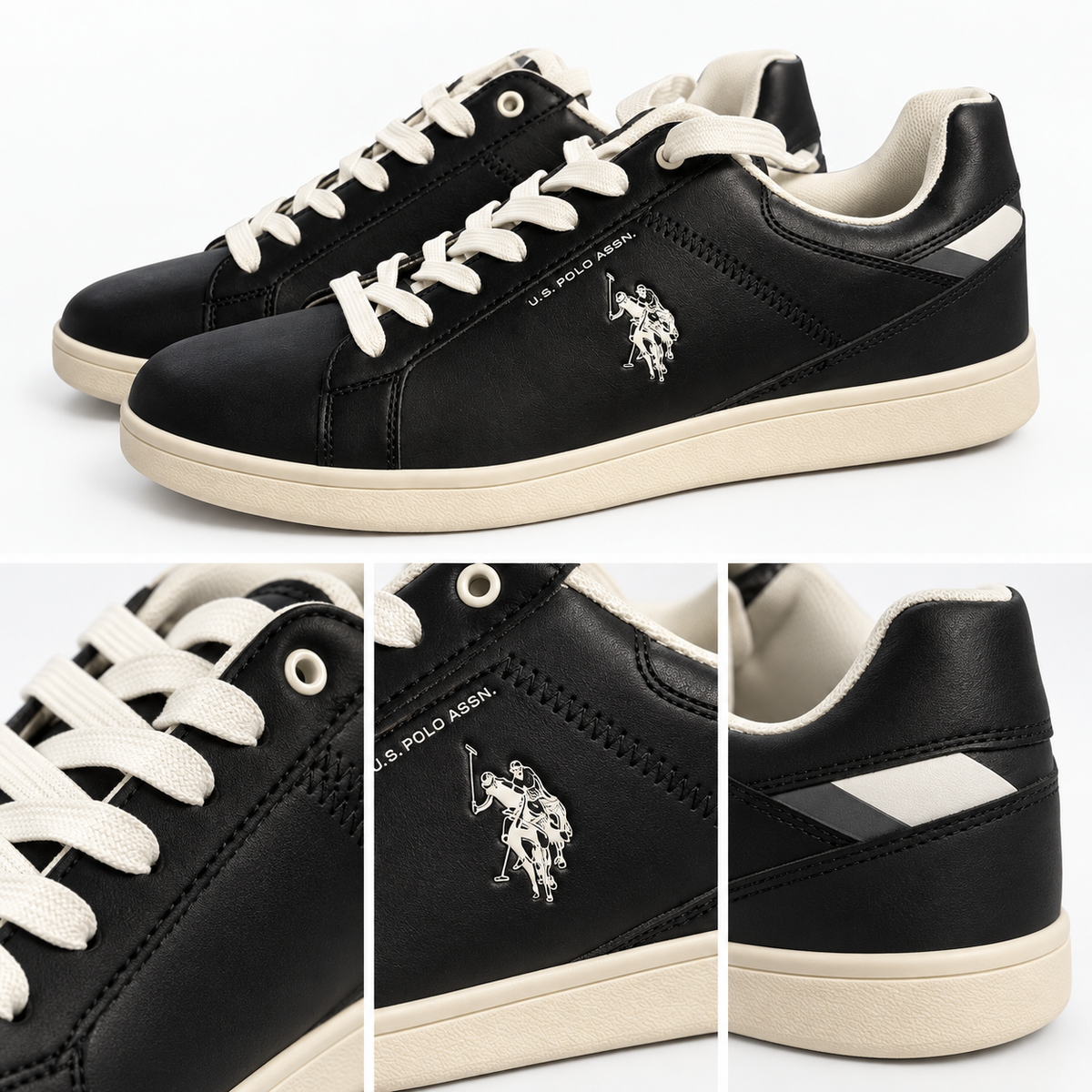 Detalles de las zapatillas U.S. Polo Assn CODY010B negras talla 44