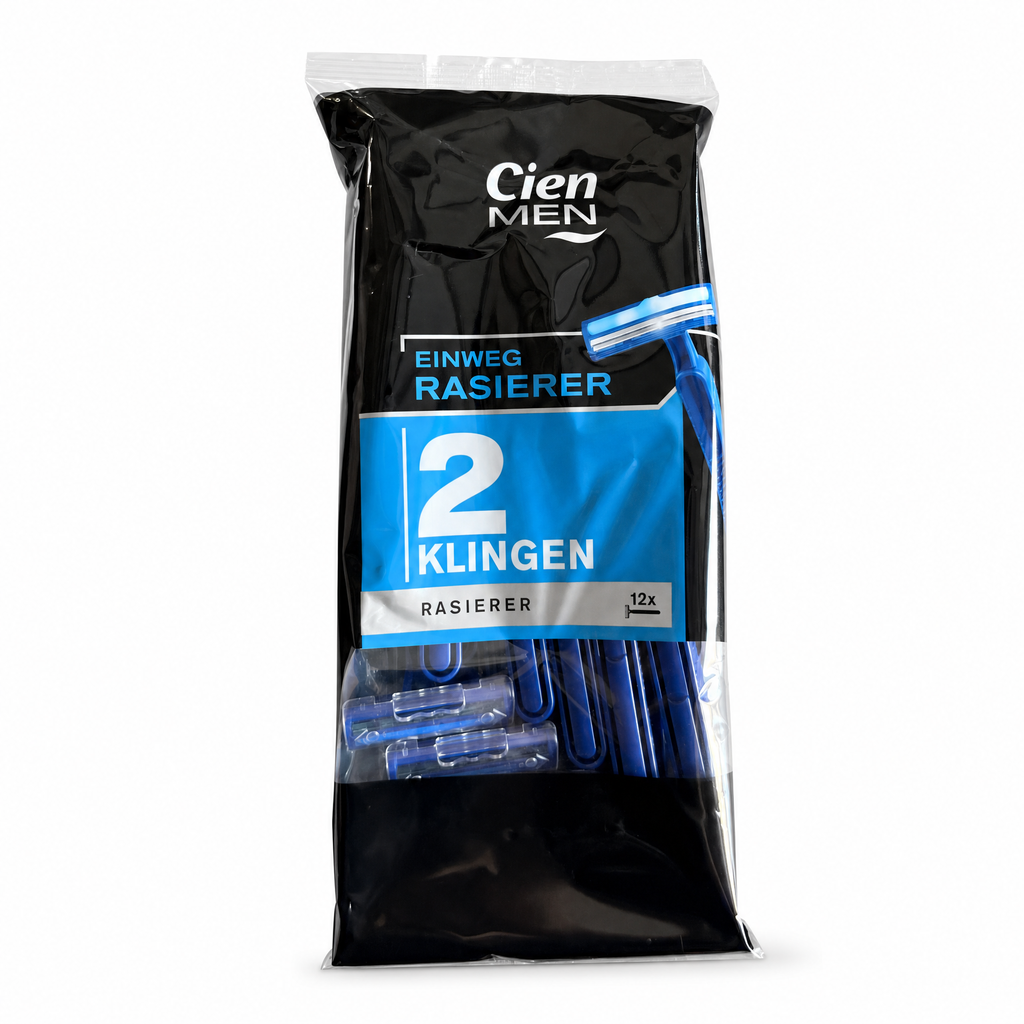 Pack Cien Men de 12 cuchillas desechables de dos hojas
