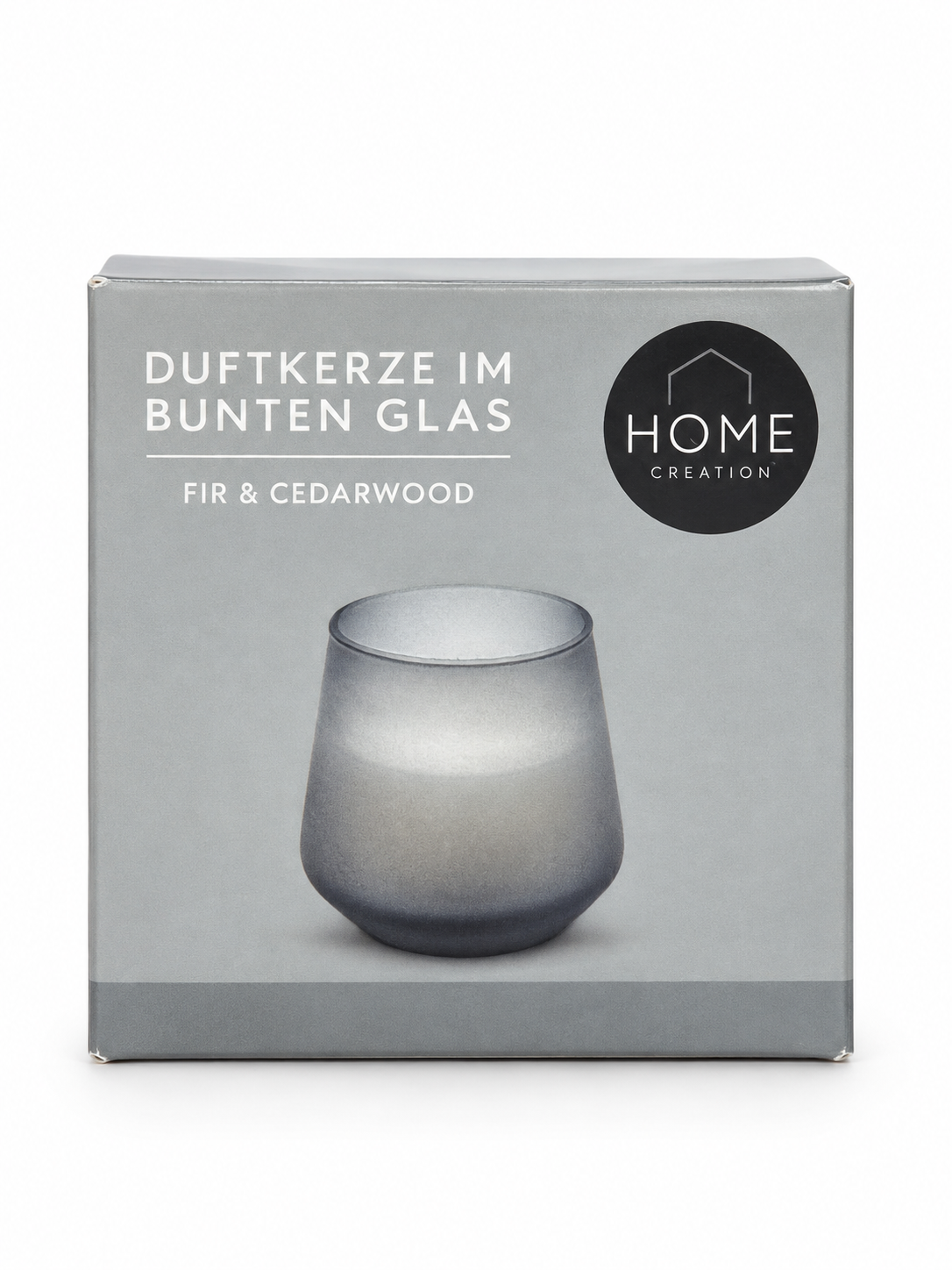 Home Creation vela aromática Fir & Cedarwood en vaso de vidrio · portada