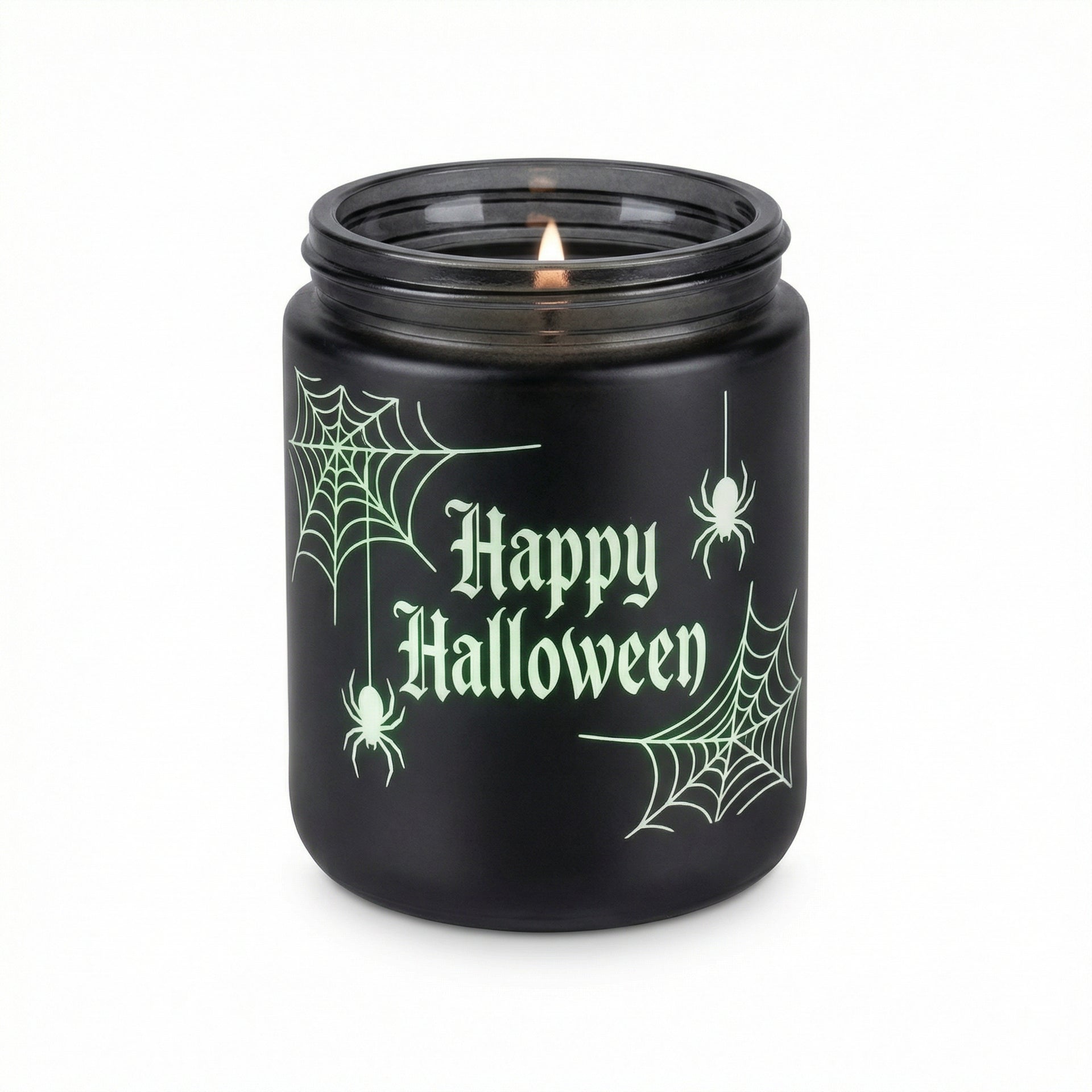 Vela Aromática en Tarro Halloween Dark Kiss Glow-in-the-Dark Ø8x9cm | Livarno Home