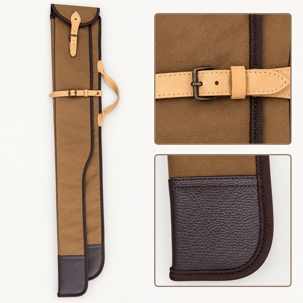 Detalles de la funda larga Venator marrón