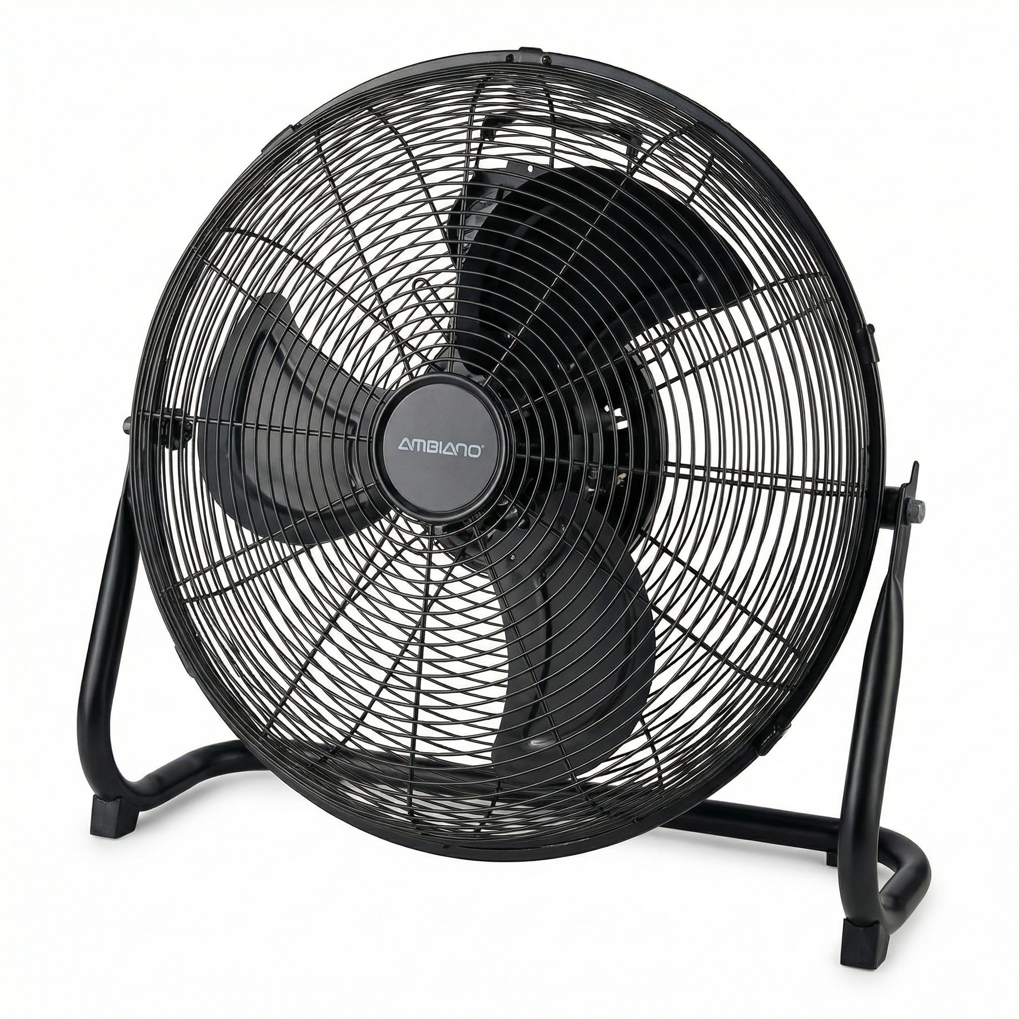 Ventilador de Suelo Industrial Alta Velocidad 60W Aspas Metálicas con Asa | Ambiano