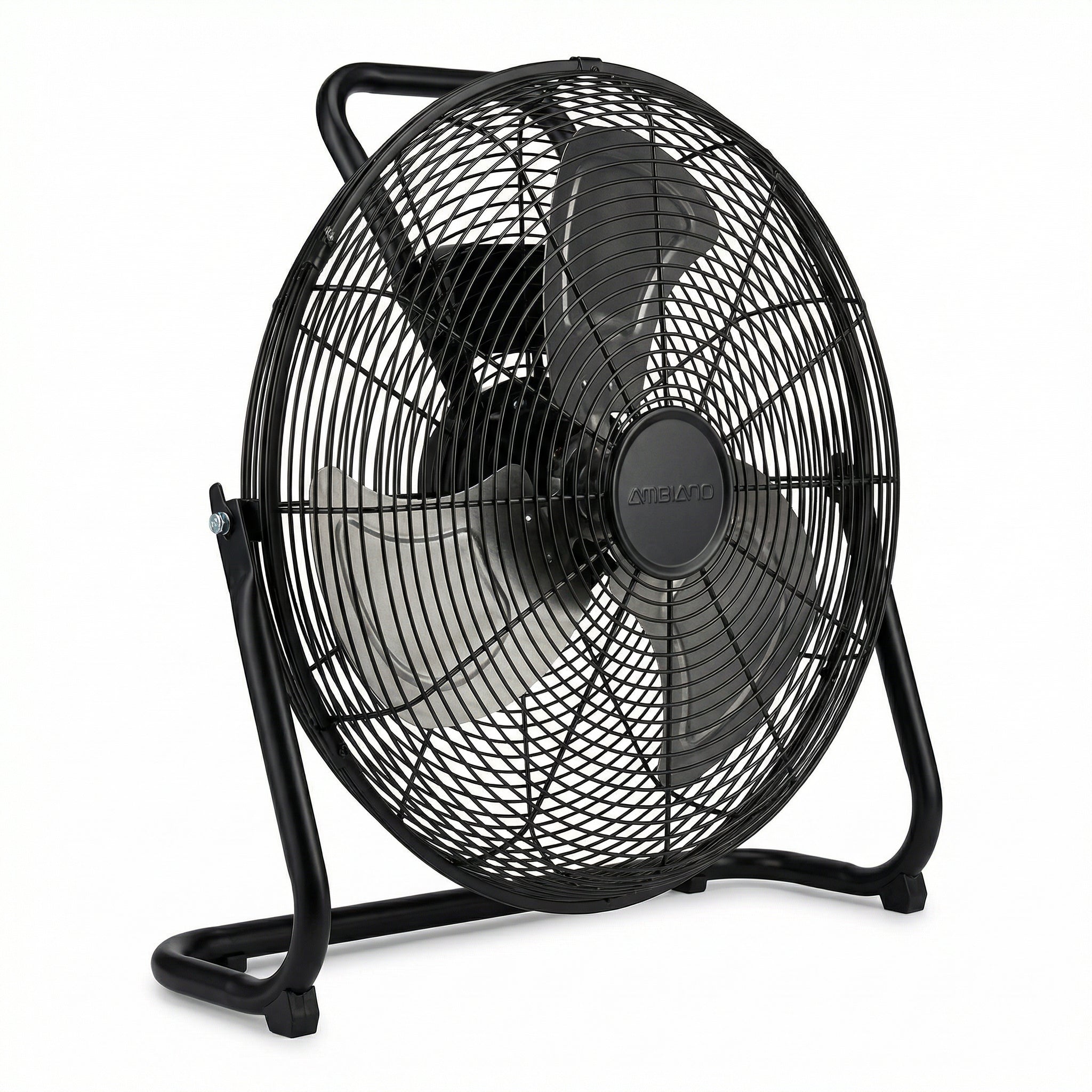 Ventilador de Suelo Industrial Alta Velocidad 60W Aspas Metálicas con Asa | Ambiano