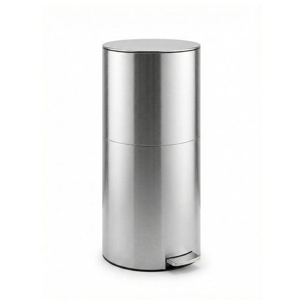 Papelera Box con Pedal Vilagrasa 60L Acero Inoxidable Gris