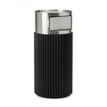 Papelera con Cenicero Vilagrasa Drac-CP — Negro/Acero Inoxidable 49L