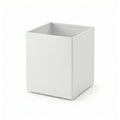 Cubilete Portalápices Vilagrasa Fobos FOB-02 — Cuadrado Acero Texturizado Mate