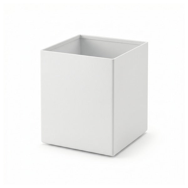 Cubilete Portalápices Vilagrasa Fobos FOB-02 — Cuadrado Acero Texturizado Mate