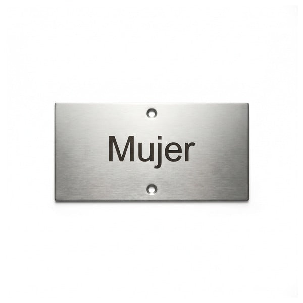 Señalética Vilagrasa INDEX-2 — "Mujer" 75X8X155 Mm