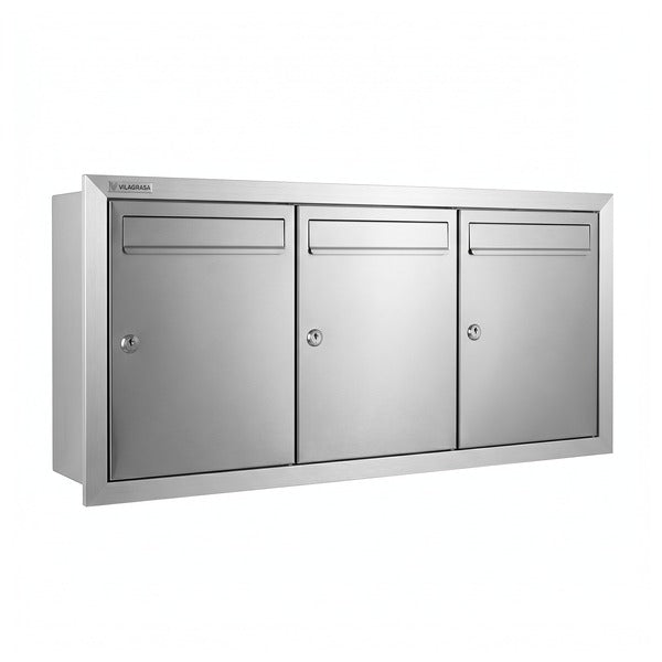 Buzón Vilagrasa NEWS-2 — Mod.3 Buz.Acero Horizontal 250X366X309 Mm