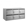 Buzón Vilagrasa NEWS-6 — 6 Alum-Mod.6 Buz.Acero Horizontal 250X366X618 Mm