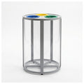 Papelera de Reciclaje Vilagrasa JUPITER-600/3 — 600/3 Tr-Papelera 3 Residuos Ø 628X895 Mm Cap.265L