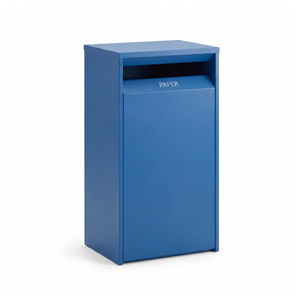 Papelera de Reciclaje Vilagrasa BOX-05 AZUL — 05 Papelera Papel Azul 450X300X870 Mm Cap. 94 L.
