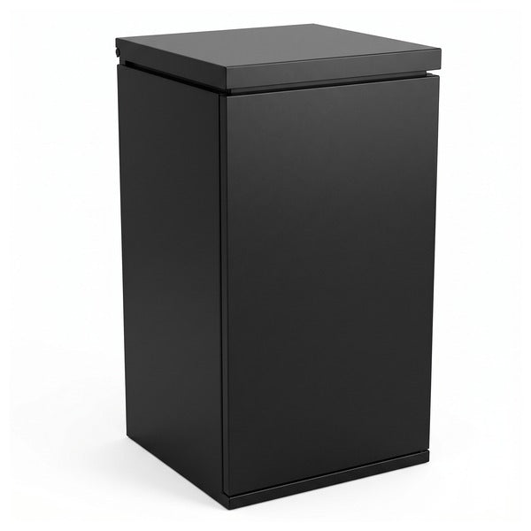 Papelera Exterior Vilagrasa ARTRIA-01 — 4050-77-34 Artria-01 Papelera Negra 540X540X1200 Mm