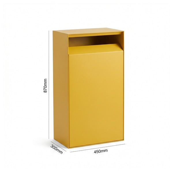 Papelera de Reciclaje Vilagrasa BOX-05 AMARILLO — 05 Papelera Envases Amaril 450X300X870 Mm Cap. 94 L.