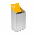 Papelera de Reciclaje Vilagrasa BOX-04 — 04 Papelera Envases Amaril 300X300 Mm Cap. 64 L.