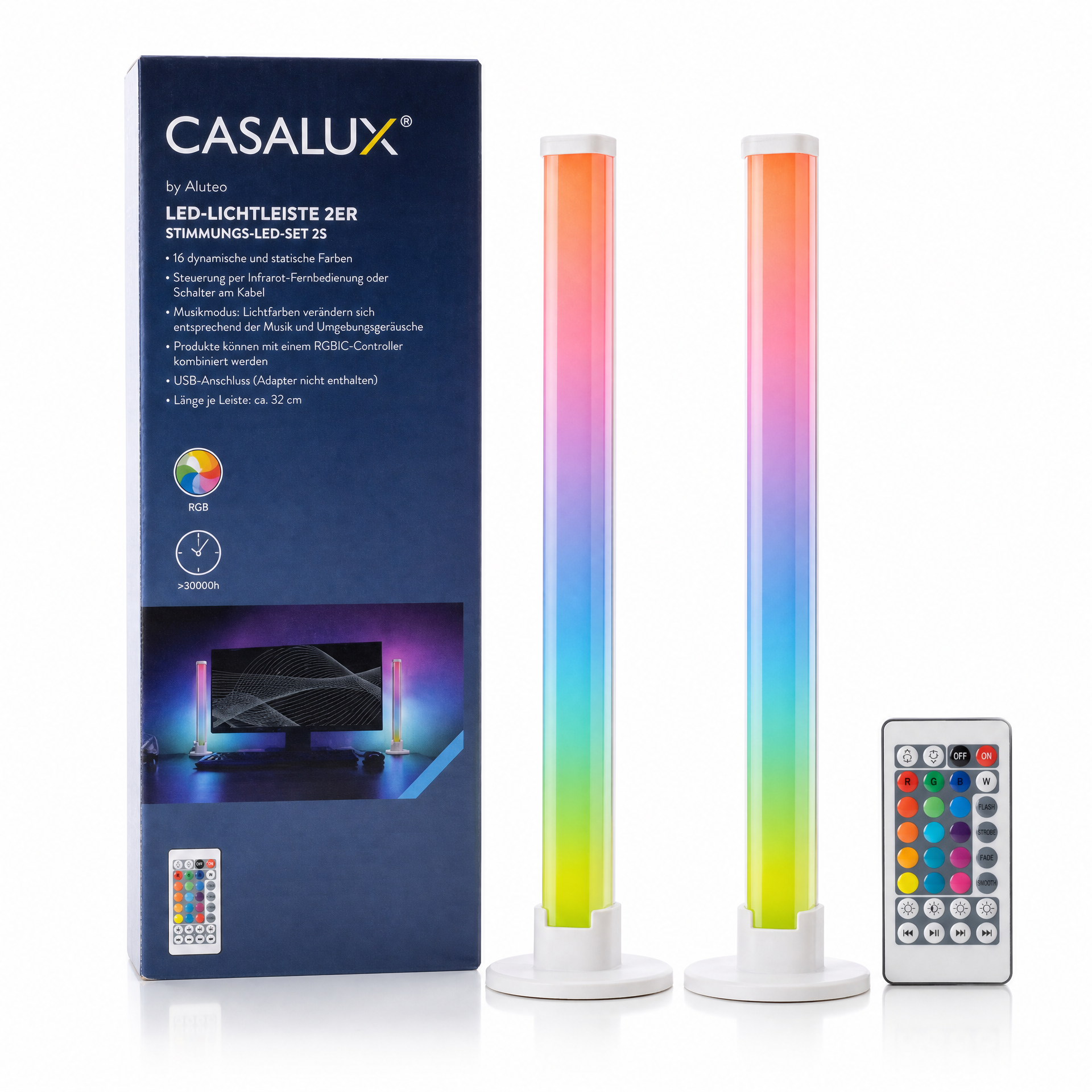 Casalux LED Barras Luz RGB Set 2