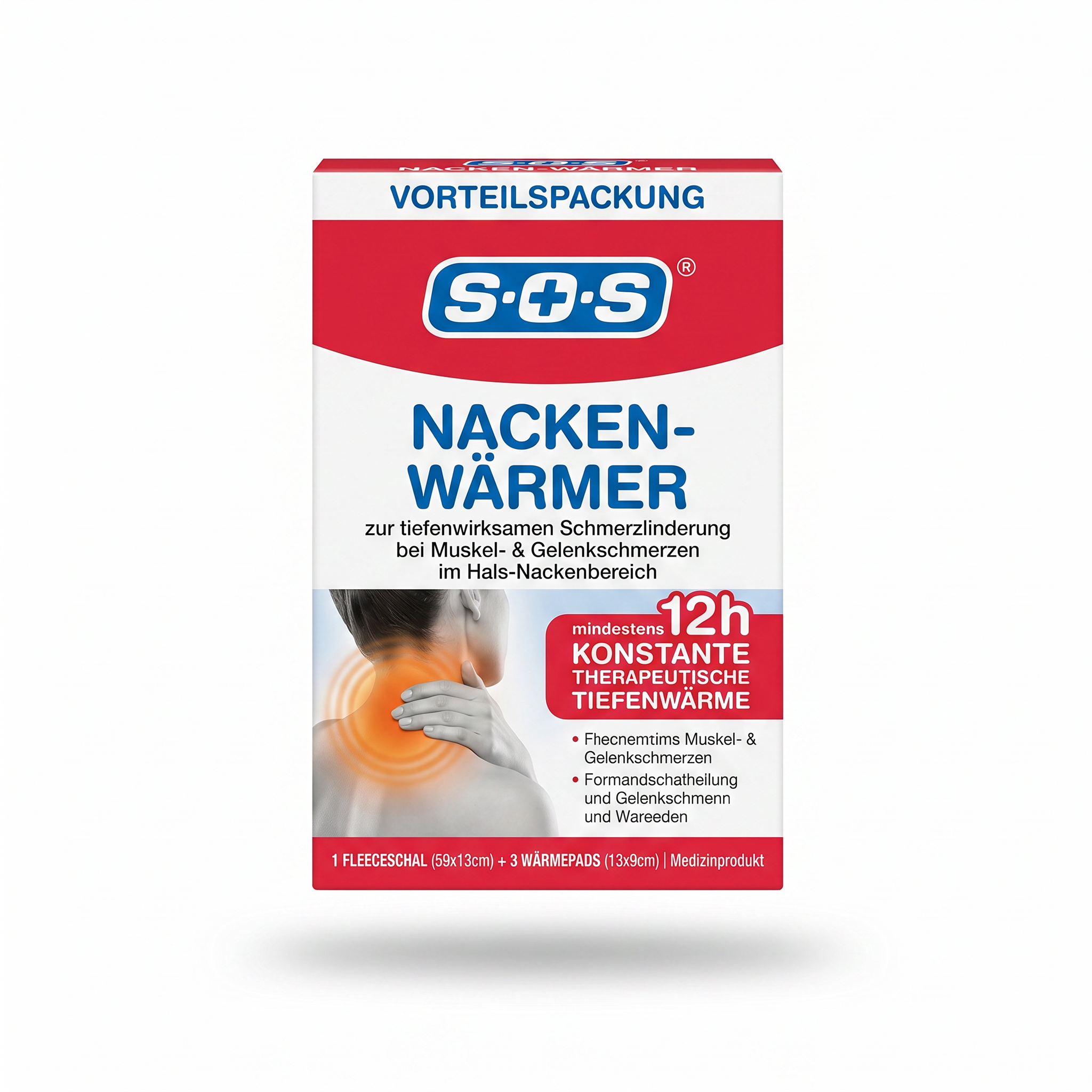 Parches Térmicos Cuello SOS — Pack Ahorro Faja + 3 Parches