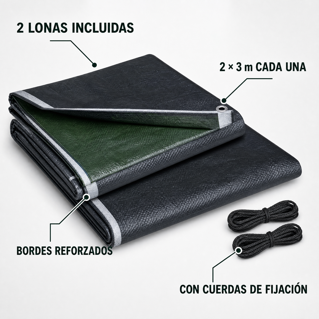 PARKSIDE Set de 2 Lonas Universales 2 x 3 m