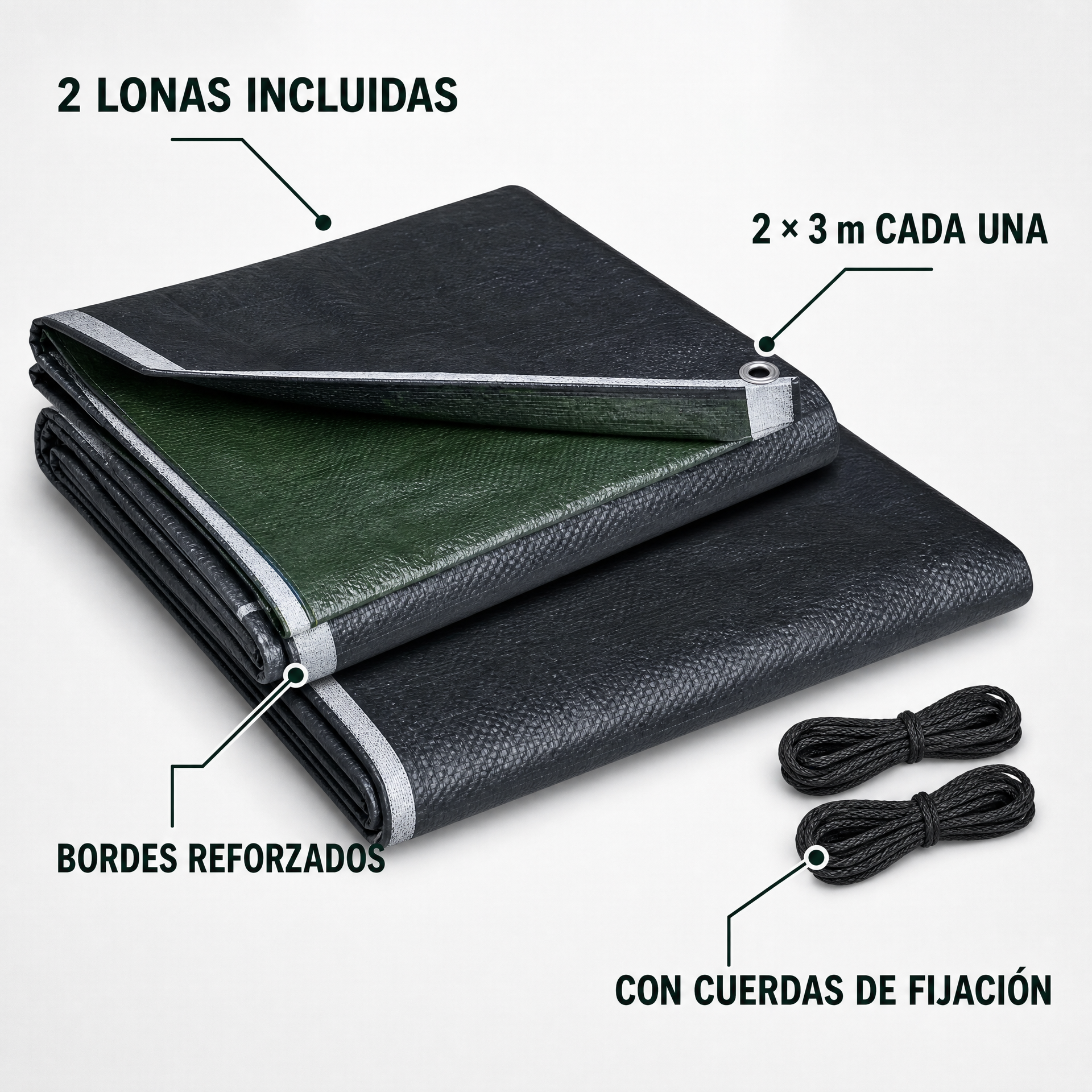 PARKSIDE Set de 2 Lonas Universales 2 x 3 m