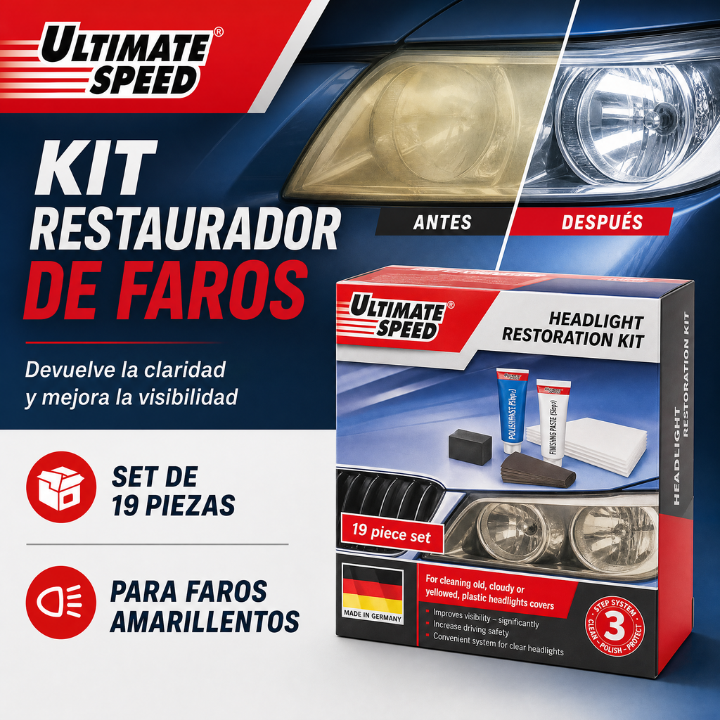 Kit de Restauración de Faros ULTIMATE SPEED