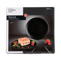 Livarno Home Set de 2 Platos de Gres Negros Ø 20,5 cm