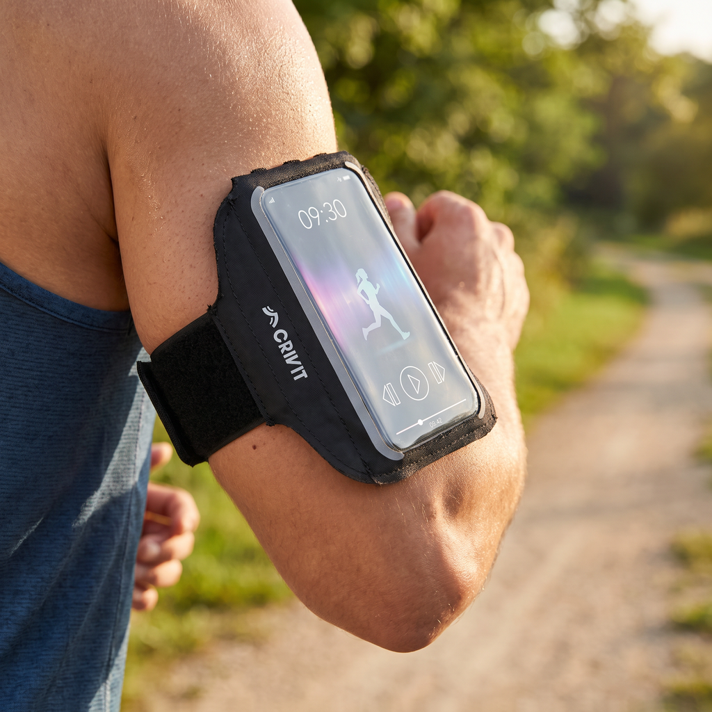 Crivit Brazalete Deportivo para Smartphone Negro