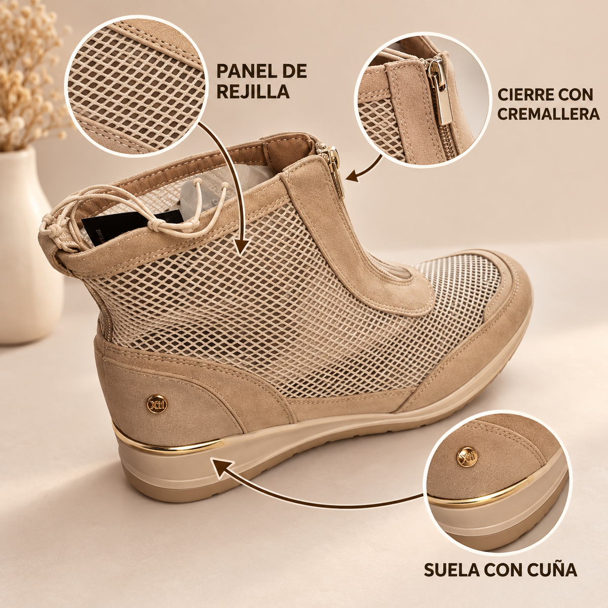 Características de los Botines Xti 141043 Beige