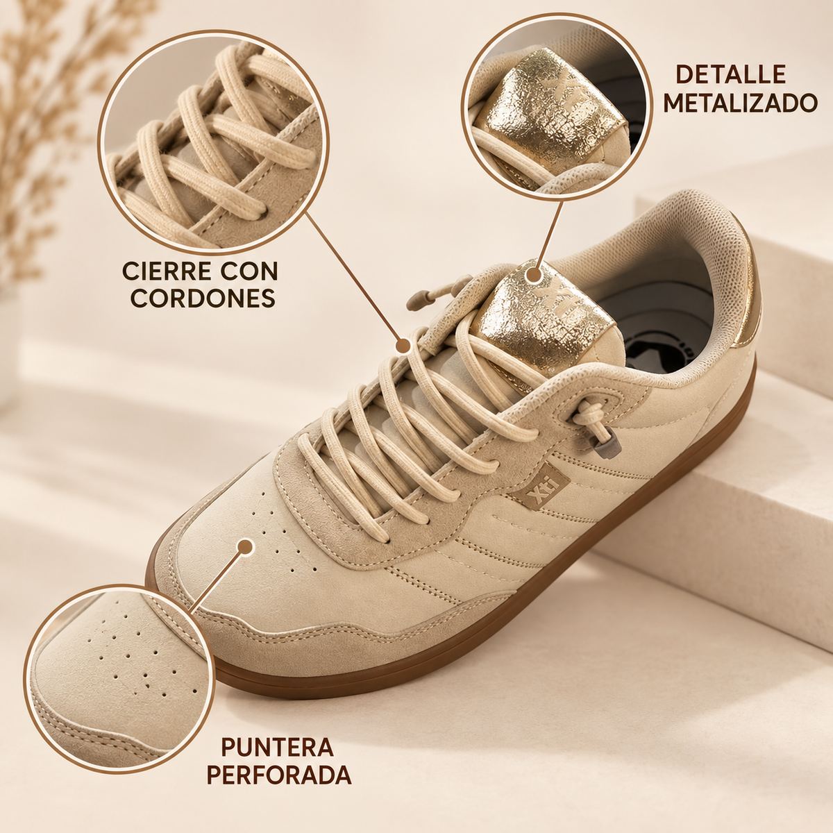 Características de las Zapatillas Xti 18035 Beige