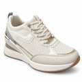 Zapatilla Xti Blanca de Malla con Suela Elevada Mujer, vista principal