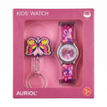Auriol Reloj Infantil con Llavero de Mariposa