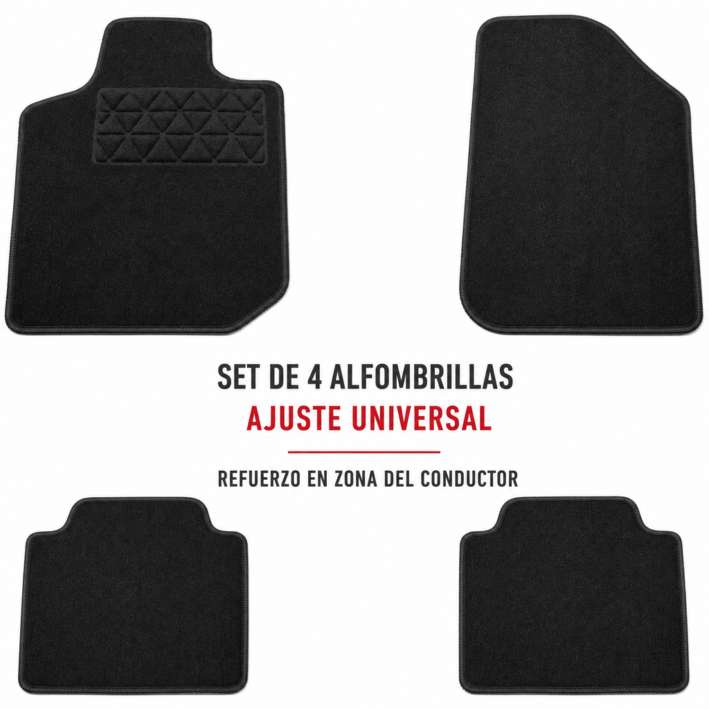 Ultimate Speed Juego de 4 Alfombrillas Universales para Coche